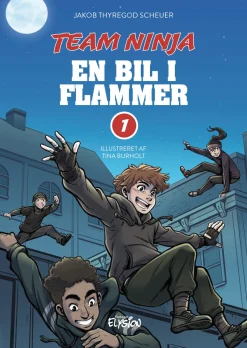 En bil i flammer: Team Ninja 1 (Bog, Hardback, Dansk) af Jakob Thyregod Scheuer