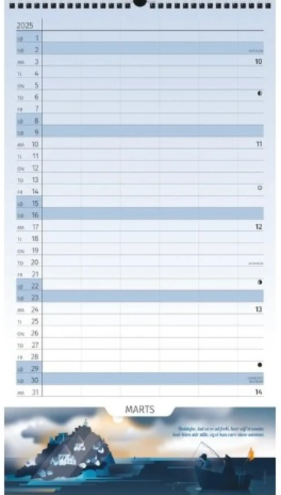 Familiekalender fra Judith Jønsby 2025