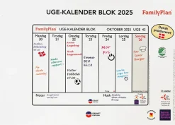 Family Plan - uge-kalender blok 2025