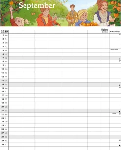 FamilyPlan skoleårskalender 25/26 7 personer