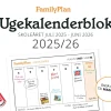 FamilyPlan Ugekalenderblok 25/26