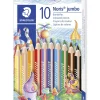 Farveblyant Noris Jumbo trekant ass (10) (Kontorartikler)