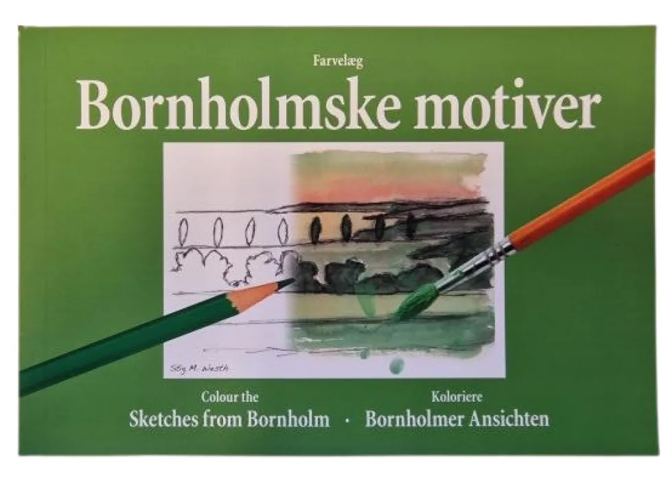 Farvelæg Bornholmske motiver (Bog, Dansk)