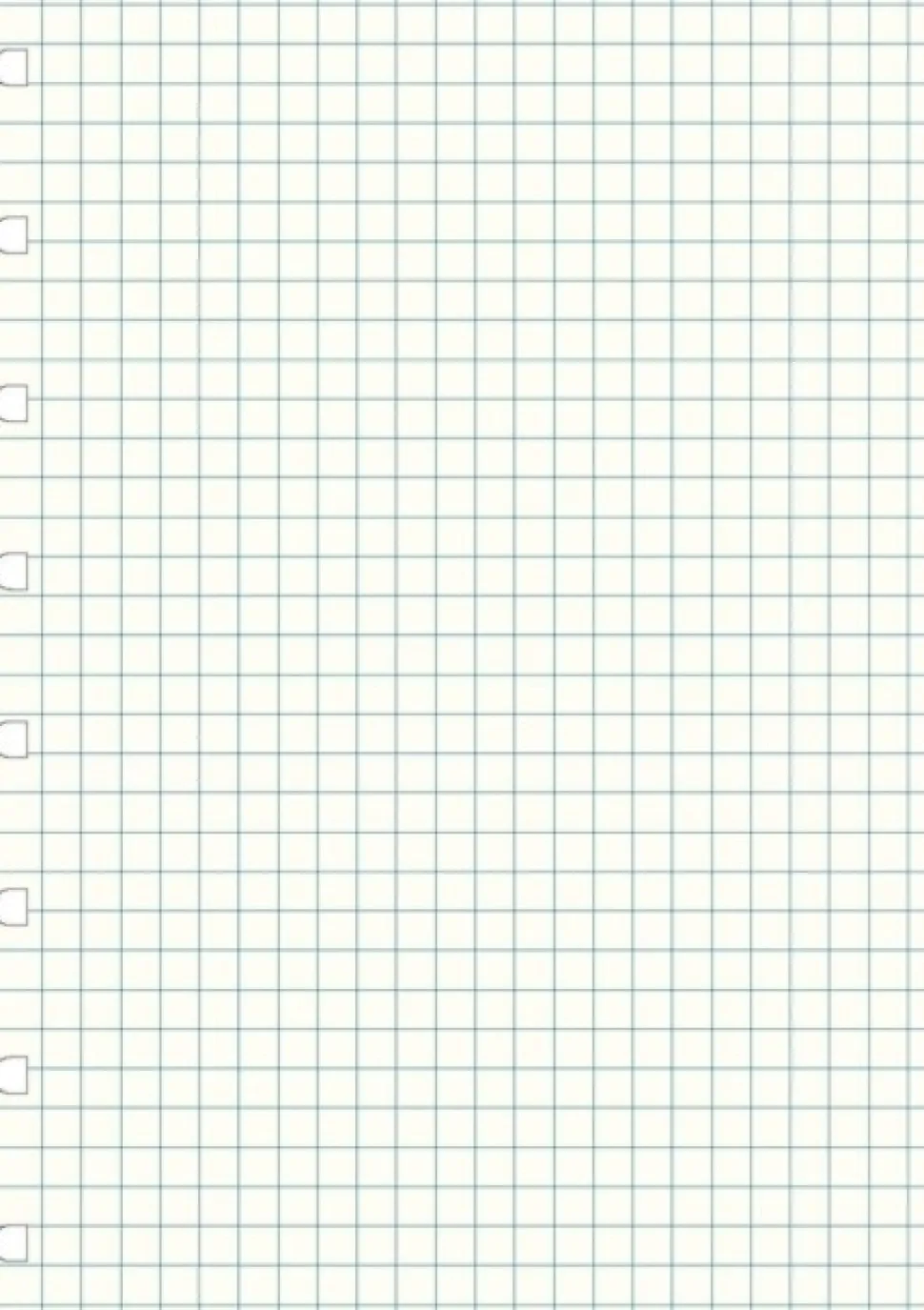 Filofax A5 Notebook refill - squared paper white (Organizer, Engelsk)