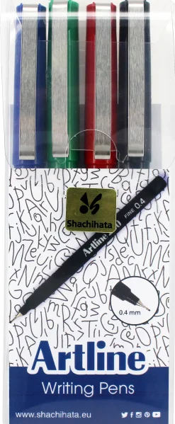 Fineliner Artline 200 Fine 0.4 4-sæt (Kontorartikler)