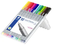 Fineliner Triplus 0,3mm ass (10) (Kontorartikler)