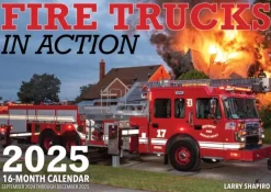 Fire Trucks in Action 2025: 16-Month Calendar: September 2024 to December 2025 (Kalender, Calendar, Engelsk) af Larry Shapiro