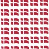 Flag m/svaj oblat (Klistermærker)