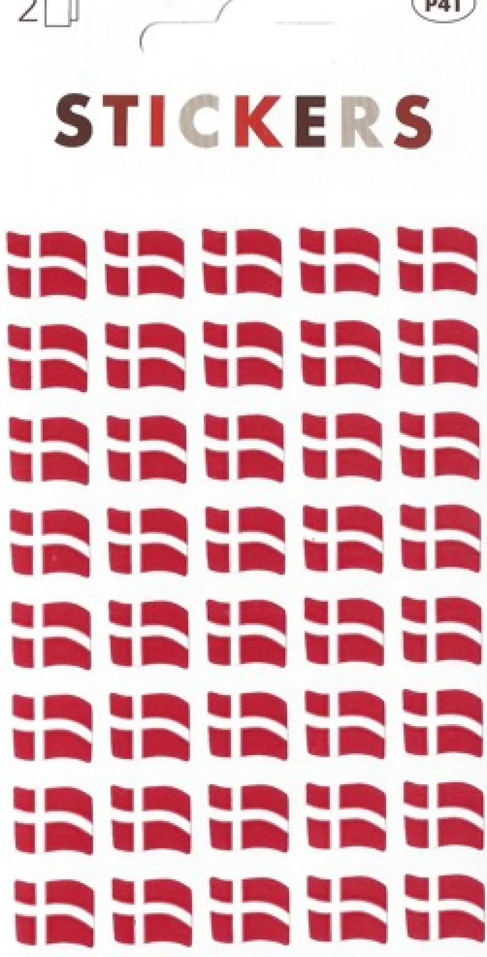 Flag m/svaj oblat (Klistermærker)