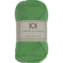 Forstør 8/4 Limegrøn - KK Color Cotton økologisk bomuldsgarn fra Karen Klarbæk