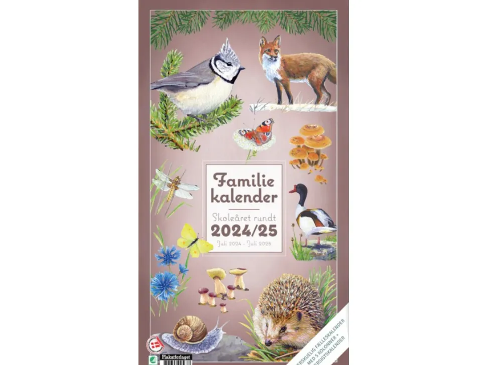 FotoFamilie kalender skoleåret rundt 2024/25 (Kalender)