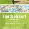 Færdselskort Danmark 2024-2025 (Bog, Spiralryg, Dansk)