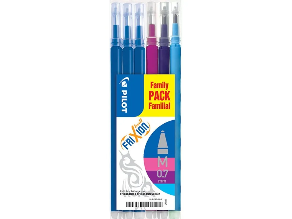 Frixion Clicker 0,7 refill ass (6) (Kontorartikler)