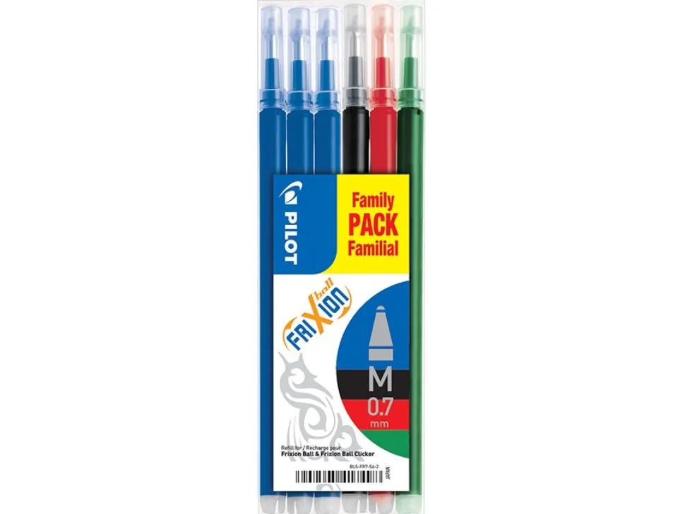 Frixion Clicker 0,7 refill ass (6) (Kontorartikler)