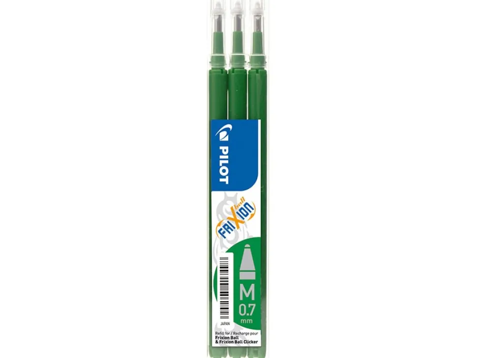 Frixion Clicker 0,7 refill grøn (3) (Kontorartikler)