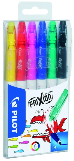 Frixion Colors 0,7 ass farver (6) (Kontorartikler)