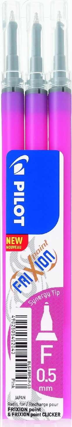 Frixion Point Clicker 0,5 refill pink (3) (Kontorartikler)