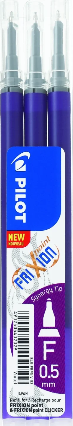 Frixion Point Clicker 0,5 refill lilla (3) (Kontorartikler)