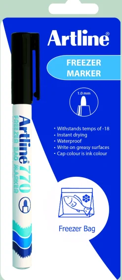 Frysemarker Artline 770 sort 1-Blister (Kontorartikler)