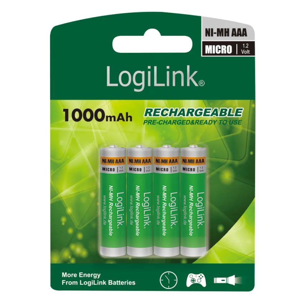 Genopladelige batterier (4 x AAA)