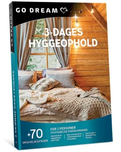 Go Dream: 3 dages hyggeophold (Oplevelsesgave, Gavekort)