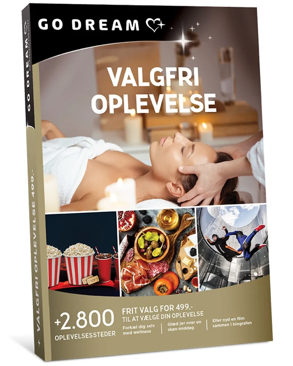 Go Dream: Valgfri Oplevelse 499,- (Oplevelsesgave, Gavekort)