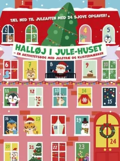 Halløj i Julehuset: En aktivitetsbog med juletræ og klistermærker (Bog, Hæftet, Dansk)