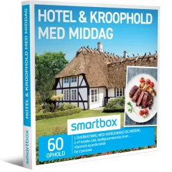 Hotel & kroophold med middag: 1 overnatning med morgenmad og middag for 2 personer (Oplevelsesgave, Gavekort)