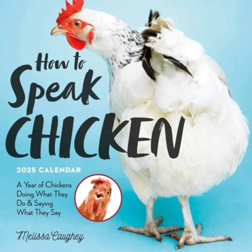 How to Speak Chicken Wall Calendar 2025: A Year of Chickens Doing What They Do and Sa... (Kalender, Calendar, Engelsk)