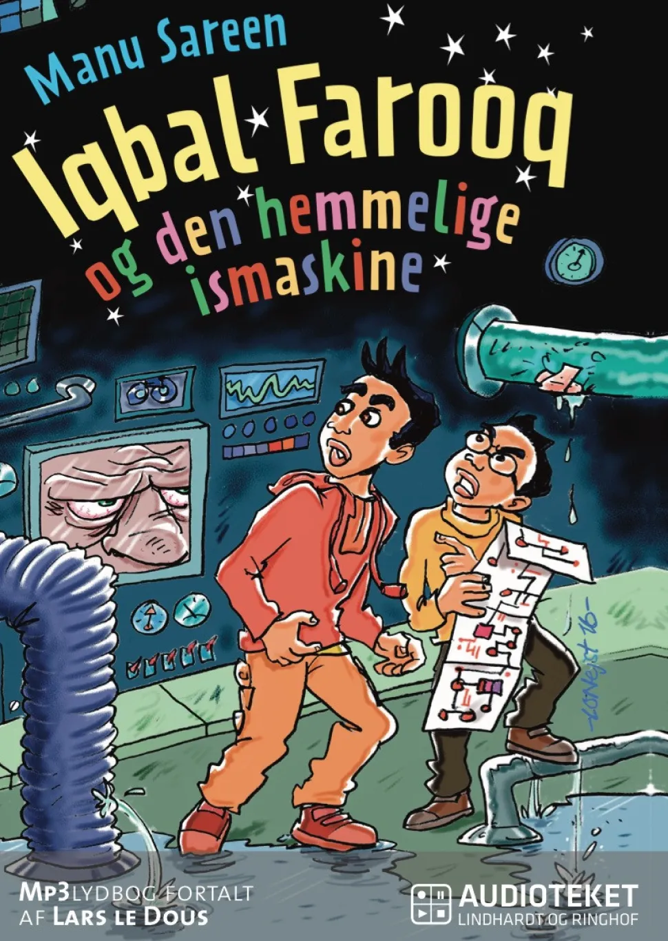 Iqbal Farooq og den hemmelige ismaskine (Lydbog, zip_mp3, Dansk) af Manu Sareen