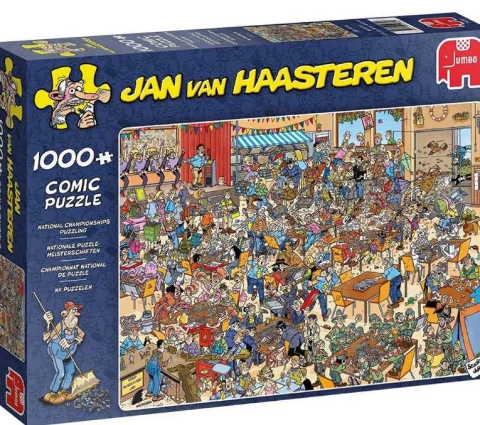 Jan van Haasteren Comic Puzzle - National Championship - 1000 brikker (Spil)