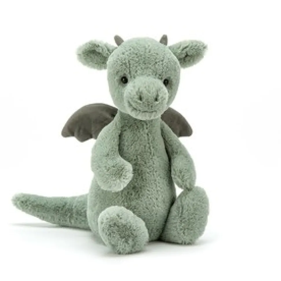 Jellycat Bashful Drage, mellem 31 cm