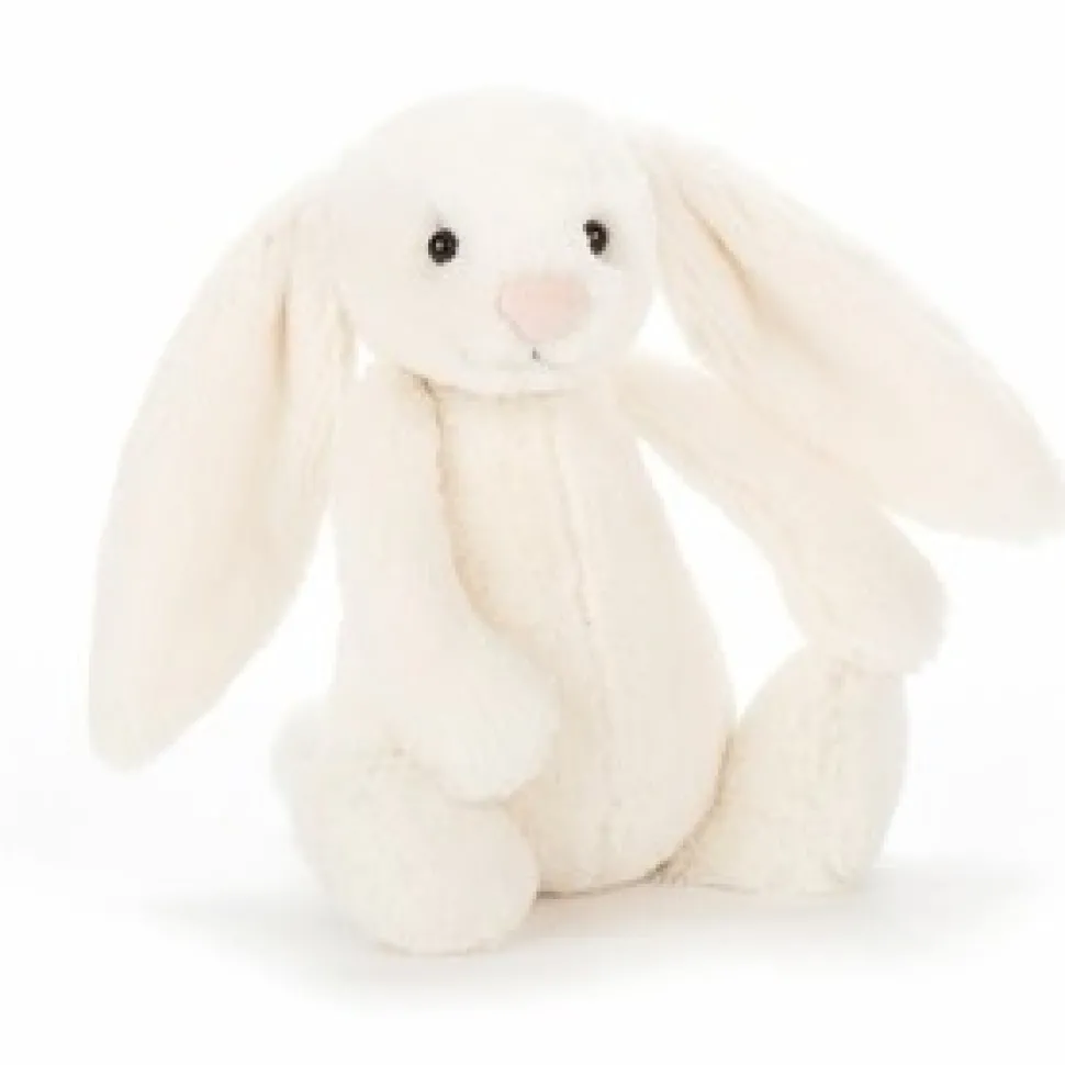 Jellycat: Bashful kanin, creme Mellem 31 cm