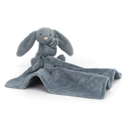 Jellycat Bashful kanin, Dusky Blue nusseklud