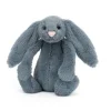Jellycat: Bashful kanin, Dusky Blue lille 18 cm