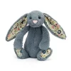Jellycat Bashful Kanin, Dusky Blossom lille 18 cm