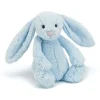Jellycat Bashful Kanin, lyseblå, mellem 31 cm