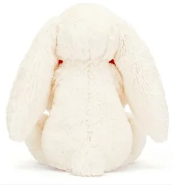 Jellycat Bashful Kanin, Red Love Heart - mellem 31 cm