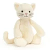 Jellycat Bashful Kat, hvid Original 31 cm