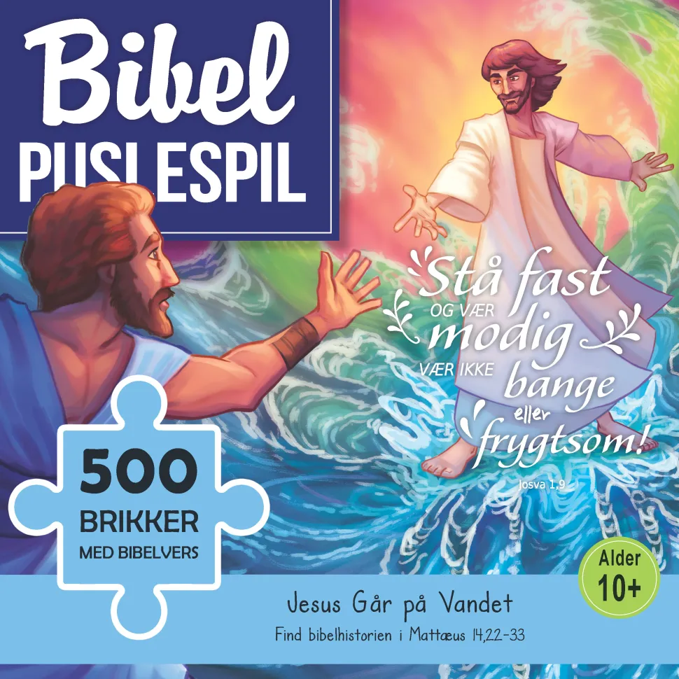 Jesus går på vandet: Bibelpuslespil (Spil, Dansk)