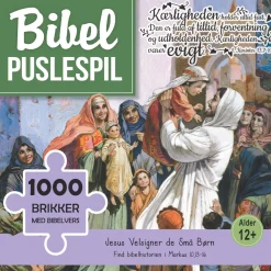 Jesus velsigner de små børn: Bibelpuslespil (Spil, Dansk)