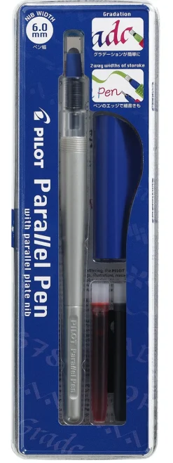 Kalligrafipen Parallel Pen 6,0mm sæt sort (Kontorartikler)