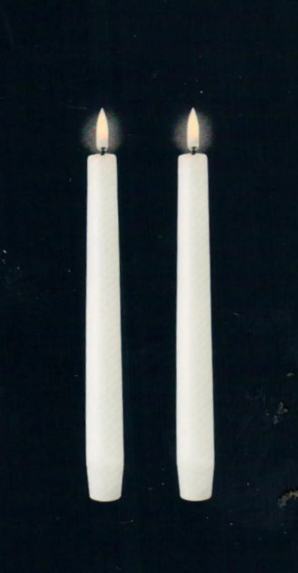 Kronelys (Nordic White - 2 x 2,3 x 20,5/23,3 CM) (LED-lys)