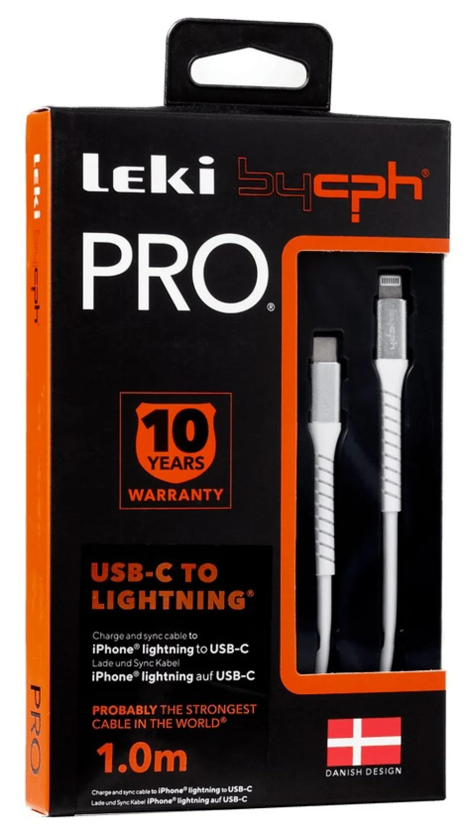 Leki bycph Pro Cable - USB-C to Lightning 1.0 m