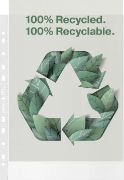 Lomme recycled 70my PP præg A4 (20) (Kontorartikler)