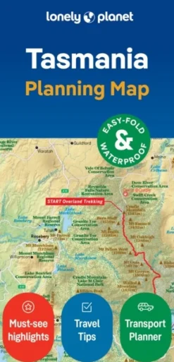 Lonely Planet Tasmania Planning Map (Sheet map, folded, Engelsk) af Lonely Planet