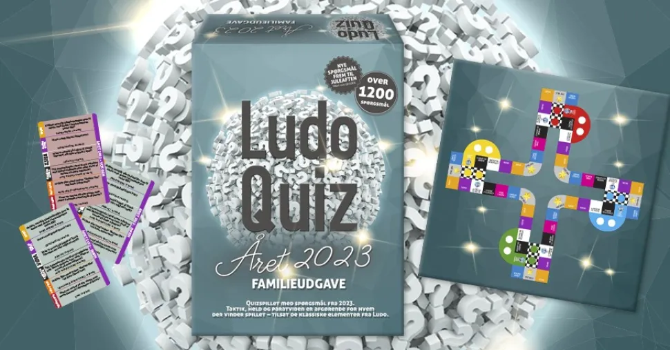 Ludo Quiz Året 2023 - familie udgave (Spil, Dansk)