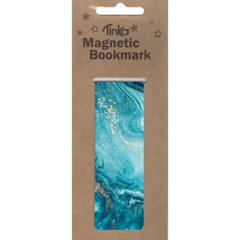 Magnetisk bogmærke - Turkis mønster (Bogmærke)