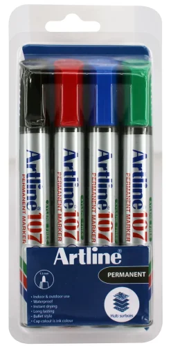 Marker Artline 107 1.5mm 4/set (Kontorartikler)