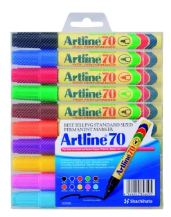 Marker Artline 70 Permanent 10-sæt (Kontorartikler)